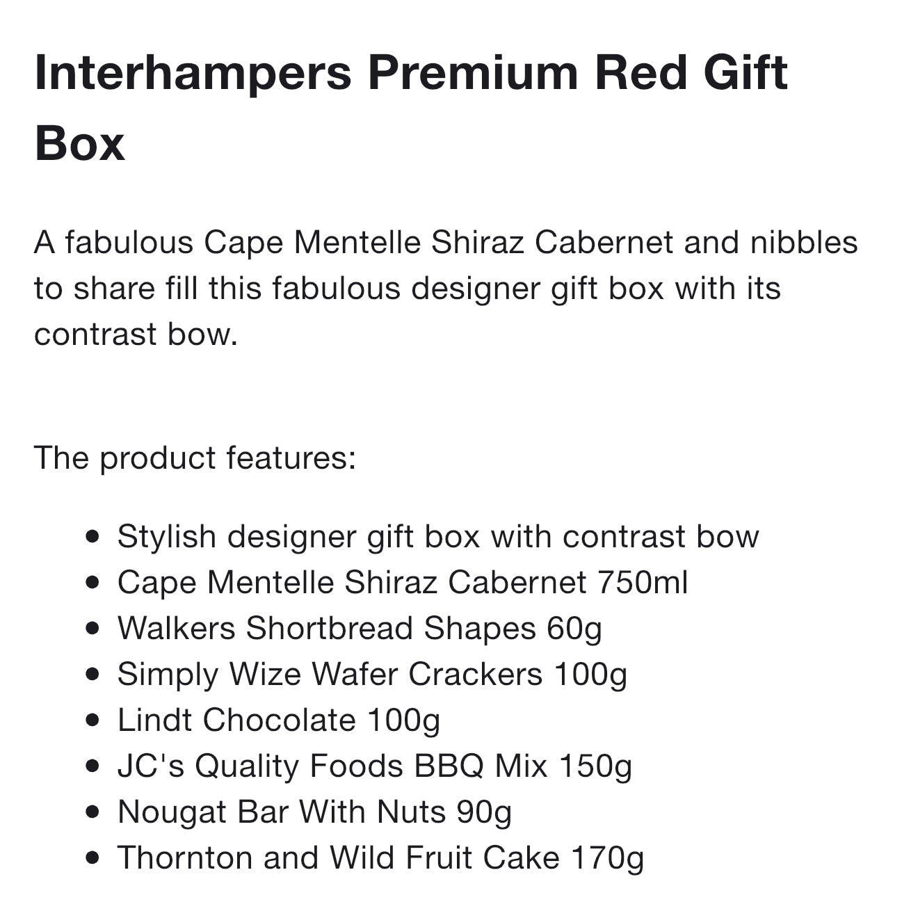Red Wine Hamper