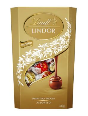 Lindt Lindor Assorted Chocolate Cornet 333g