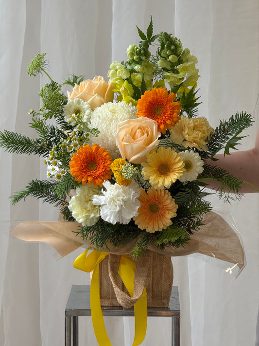 Orange Garden Hessian